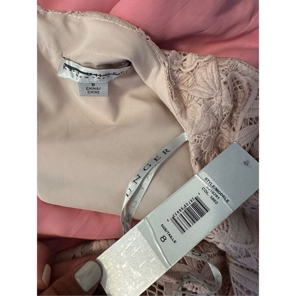 Kay Unger Angelina Lace Belted Midi-Dress - Picture 11 of 11